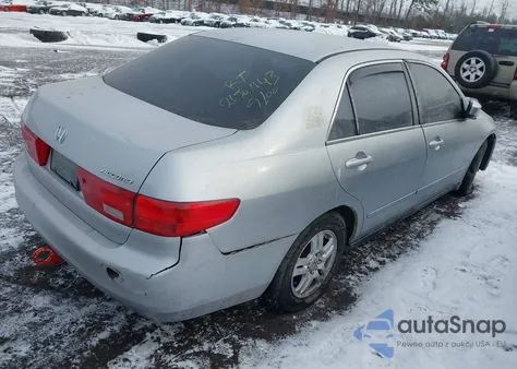 2005 Honda Accord 2.4 Lx z USA, uszkodzony, nr VIN 1HGCM56465A071683